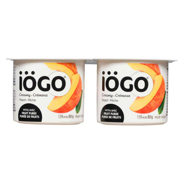 MIA Food Service IOGO 1.5% CREAMY PEACH YOGURT 4X100GR IOGO 1.5% CREAMY PEACH YOGURT 4X100GR