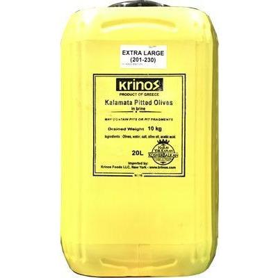 KRINOS PITTED KALAMATA OLIVES XL 10KG