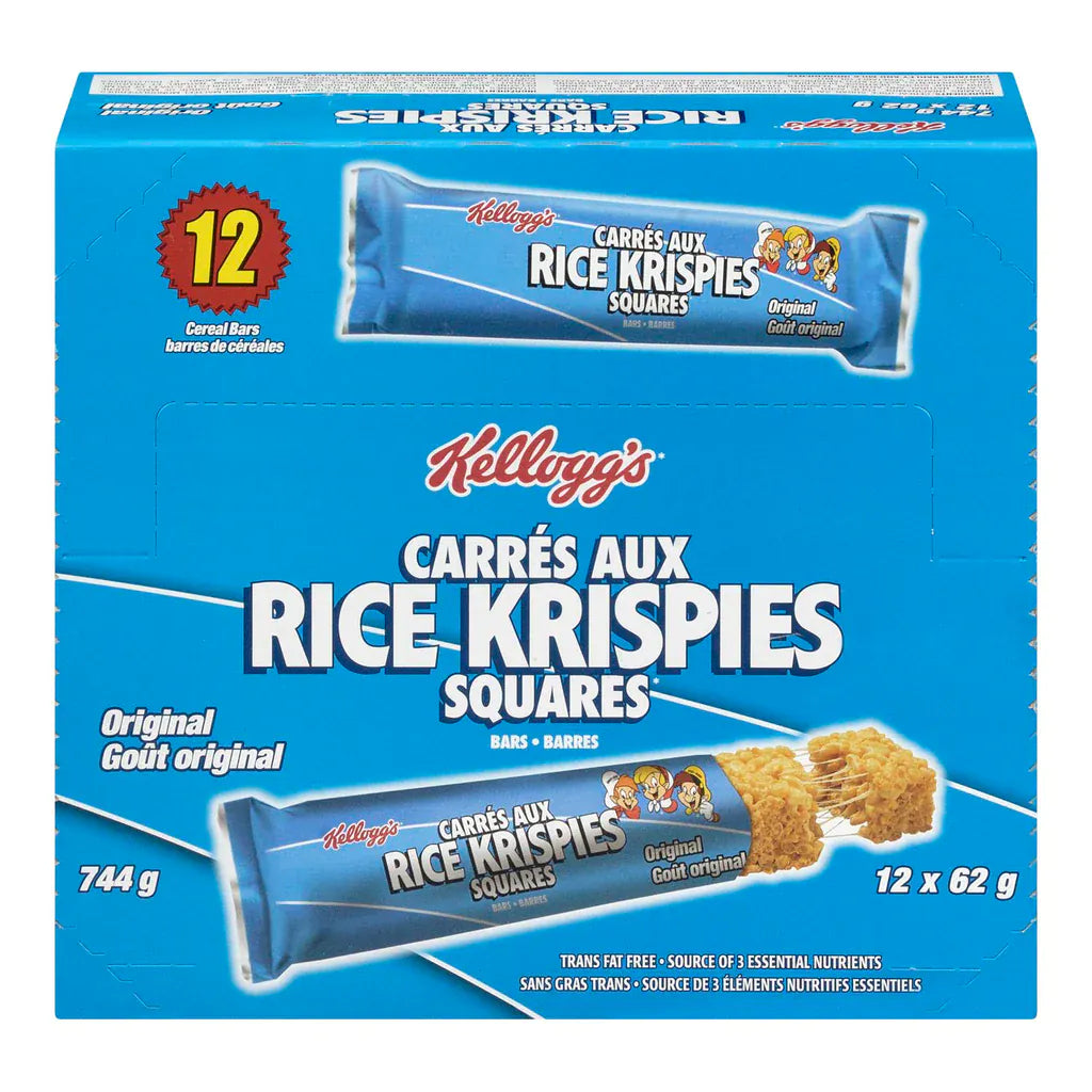 MIA Food Service KELLOGGS RICE KRISPIES SQUARES 12X62GR KELLOGGS RICE KRISPIES SQUARES 12X62GR