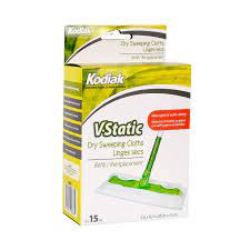KODIAK V-STATIC DRY WIPES 15EA