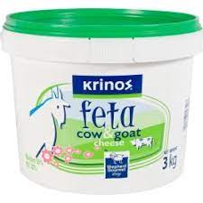 KRINOS COW & GOAT FETA CHEESE 3KG
