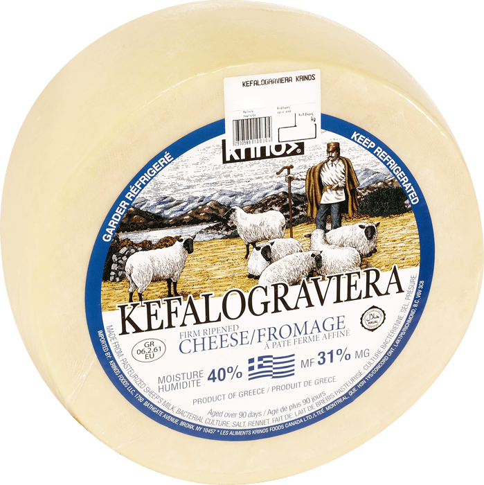MIA Food Service KRINOS KEFALOGRAVIERA METSOVOU CHEESE PER KG KRINOS KEFALOGRAVIERA METSOVOU CHEESE PER KG