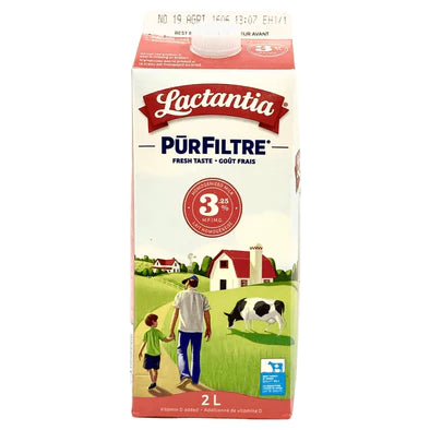 LACTANTIA PURFILTRE 3.25% HOMO MILK 2L