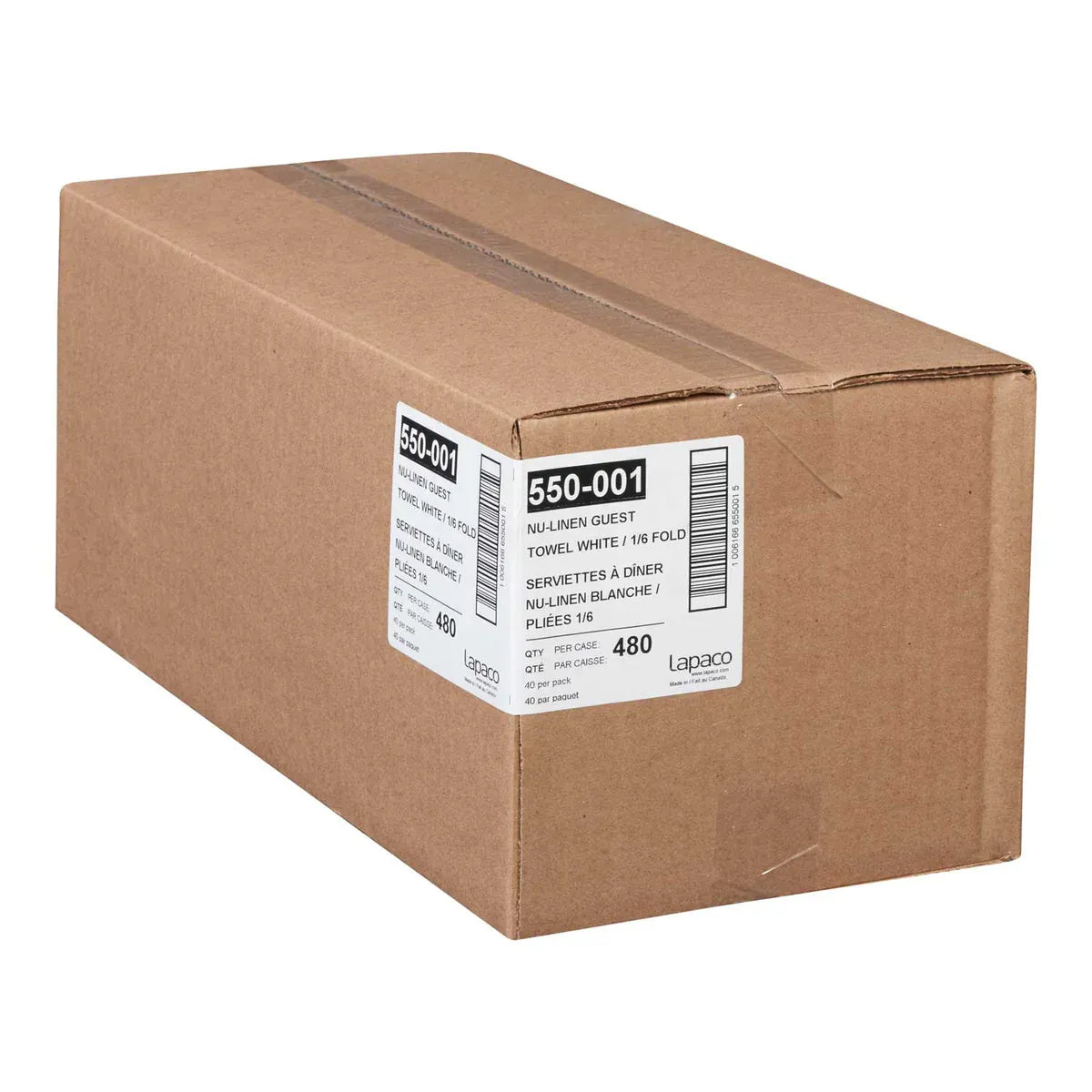 MIA Food Service LAPACO LINEN GUEST TOWEL 1/6 FOLD 12X40EA LAPACO LINEN GUEST TOWEL 1/6 FOLD 12X40EA