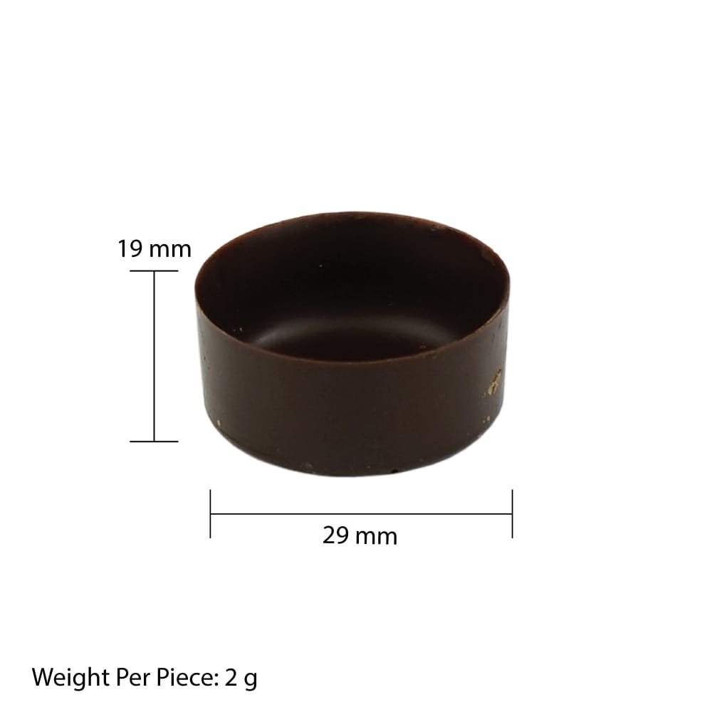 MIA Food Service LA ROSE NOIRE 69% 29MM ORIGIN SLIM EXTRA MINI ROUND CHOCOLATE SHELLS 392EA LA ROSE NOIRE 69% 29MM ORIGIN SLIM EXTRA MINI ROUND CHOCOLATE SHELLS 392EA