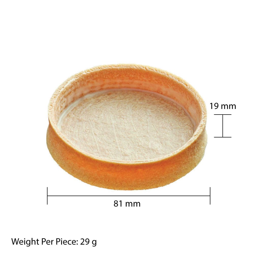 MIA Food Service LA ROSE NOIRE 81MM VANILLA TART SHELLS ROUND LARGE 45EA LA ROSE NOIRE 81MM VANILLA TART SHELLS ROUND LARGE 45EA