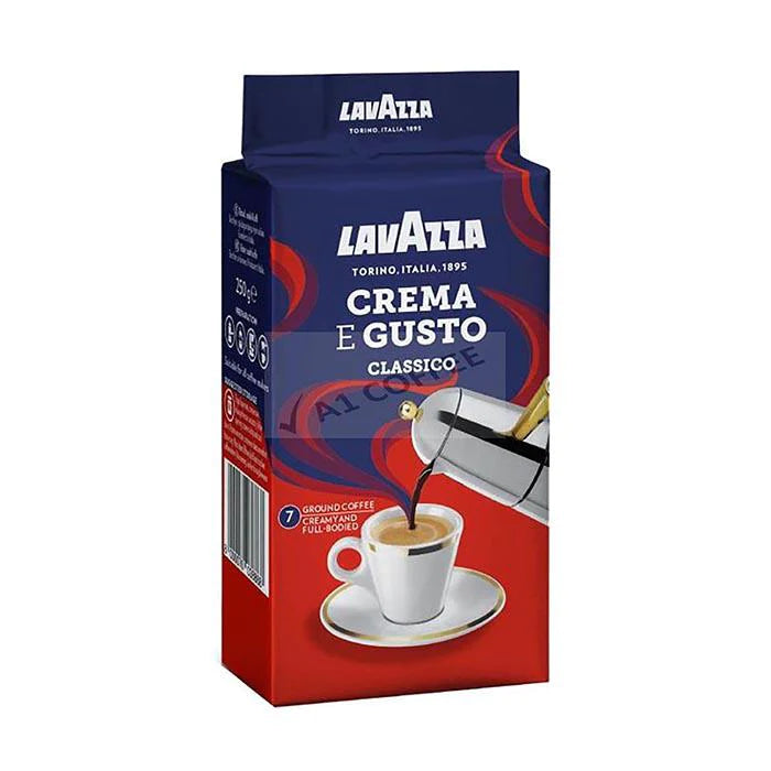 LAVAZZA CREMA GUSTO GROUND COFFEE 250GR