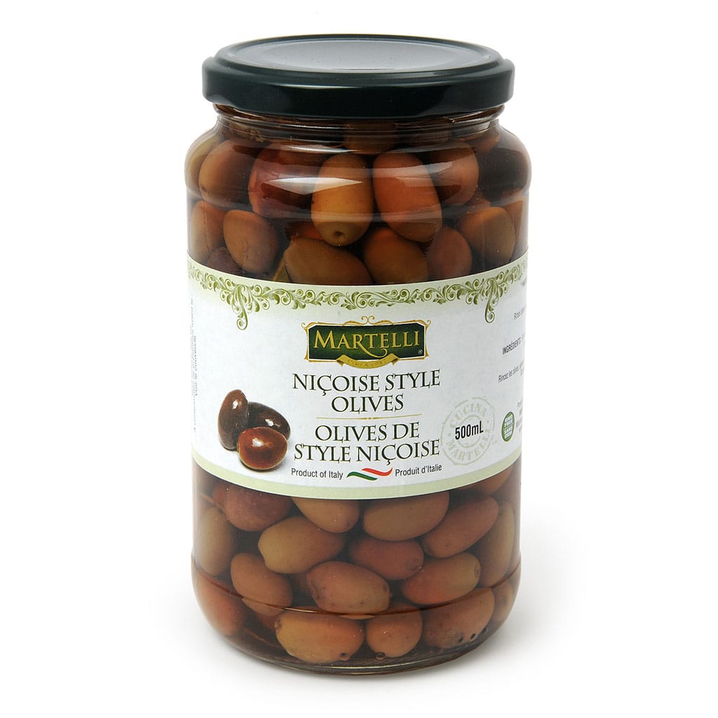 MIA Food Service MARTELLI NICOISE OLIVES 6X500GR MARTELLI NICOISE OLIVES 6X500GR