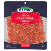 MIA Food Service MASTRO SLICED HOT CALABRESE SALAMI 125GR MASTRO SLICED HOT CALABRESE SALAMI 125GR