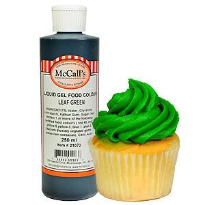 MCCALLS GREEN FOOD COLOUR GEL 250ML