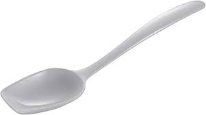 MELAMINE WHITE SERVING SPOON 1EA