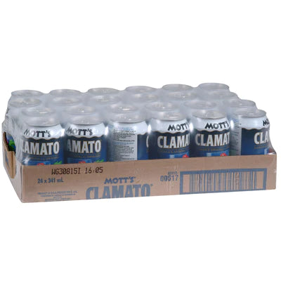 MOTTS CLAMATO CANS 24X341ML