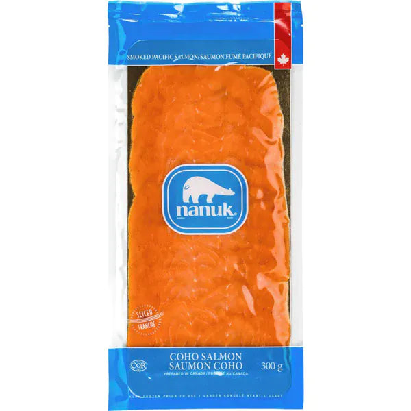 MIA Food Service NANUK SLICED SMOKED COHO SALMON 300GR NANUK SLICED SMOKED COHO SALMON 300GR