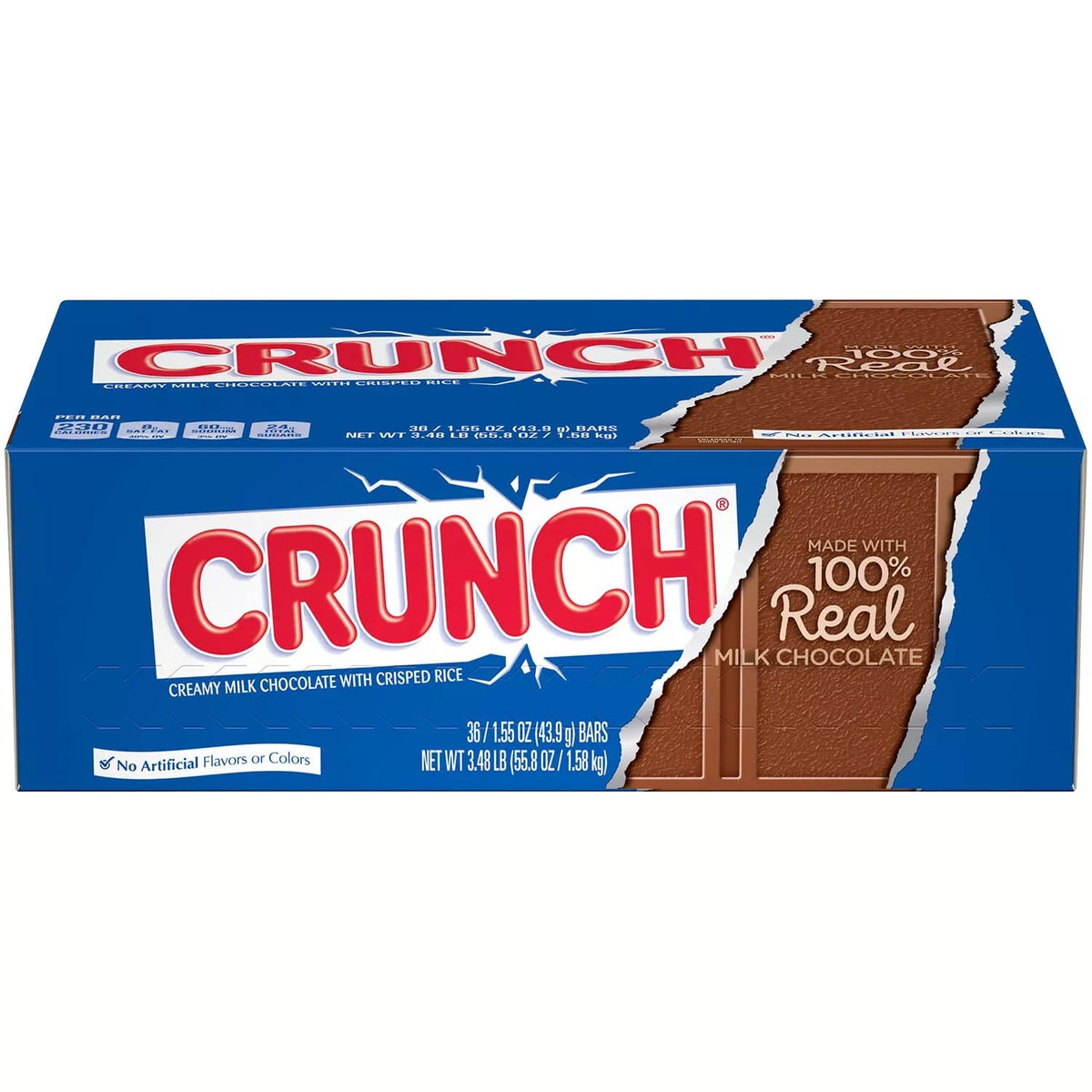 MIA Food Service NESTLE CRUNCH REGULAR CHOCOLATE BARS 36X44GR NESTLE CRUNCH REGULAR CHOCOLATE BARS 36X44GR