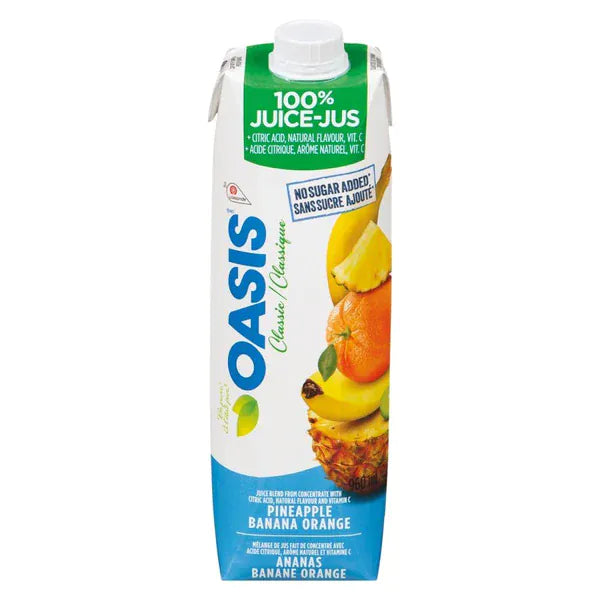MIA Food Service OASIS PINEAPPLE BANANA ORANGE JUICE 960ML OASIS PINEAPPLE BANANA ORANGE JUICE 960ML