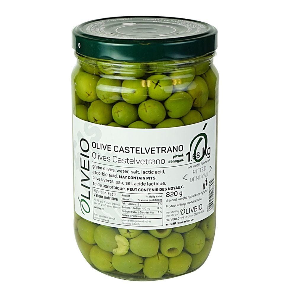 MIA Food Service OLIVEIO CASTELVETRANO GREEN PITTED OLIVES 1.68KG OLIVEIO CASTELVETRANO GREEN PITTED OLIVES 1.68KG