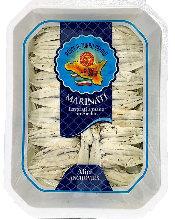 MIA Food Service PESCE AZZURRO CEFALU MARINATED ANCHOVIES 1KG PESCE AZZURRO CEFALU MARINATED ANCHOVIES 1KG