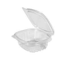 PLACON 4OZ CS04 CLEAR CLAMSHELL CONTAINERS 400EA