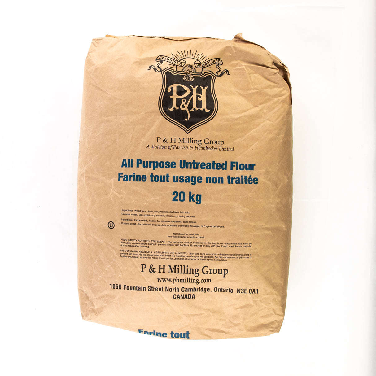 P&H ALL PURPOSE FLOUR UNBLEACHED 20KG