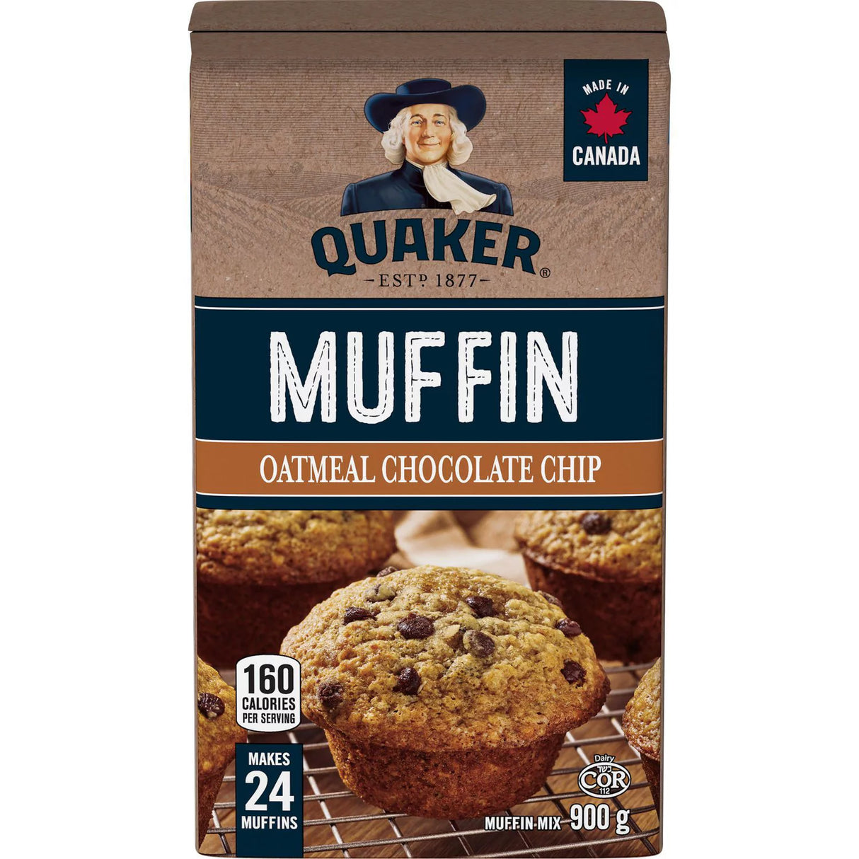 QUAKER OATMEAL CHOCOLATE CHIP MUFFIN MIX 12X900GR