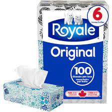 MIA Food Service ROYALE 2PLY FACIAL TISSUES 100X6EA ROYALE 2PLY FACIAL TISSUES 100X6EA