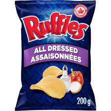 RUFFLES ALL DRESSED CHIPS 200GR