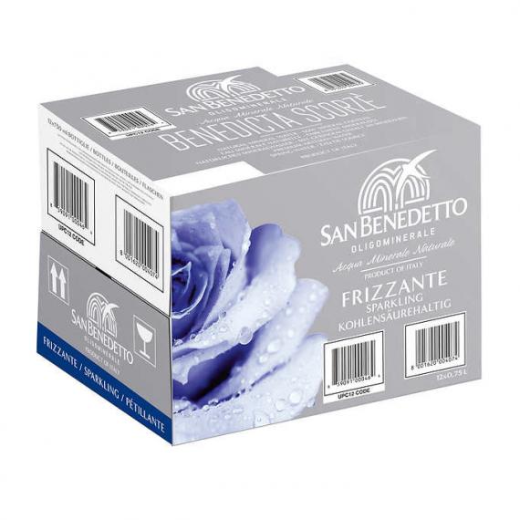 MIA Food Service SAN BENEDETTO SPARKLING WATER GLASS 12X750ML SAN BENEDETTO SPARKLING WATER GLASS 12X750ML