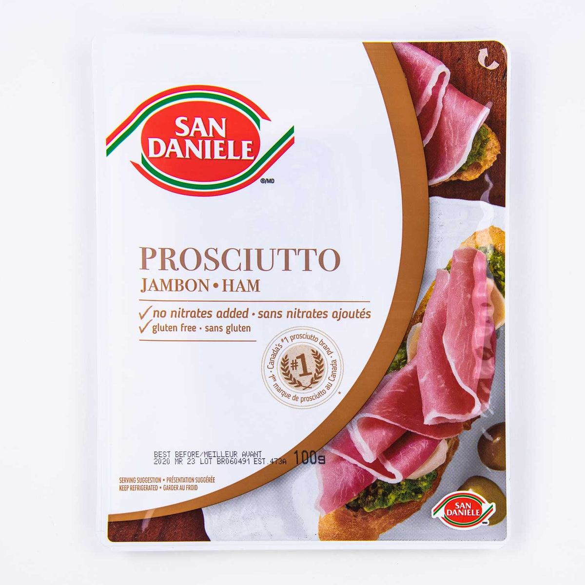 MIA Food Service SAN DANIELE SLICED PROSCIUTTO 100GR SAN DANIELE SLICED PROSCIUTTO 100GR
