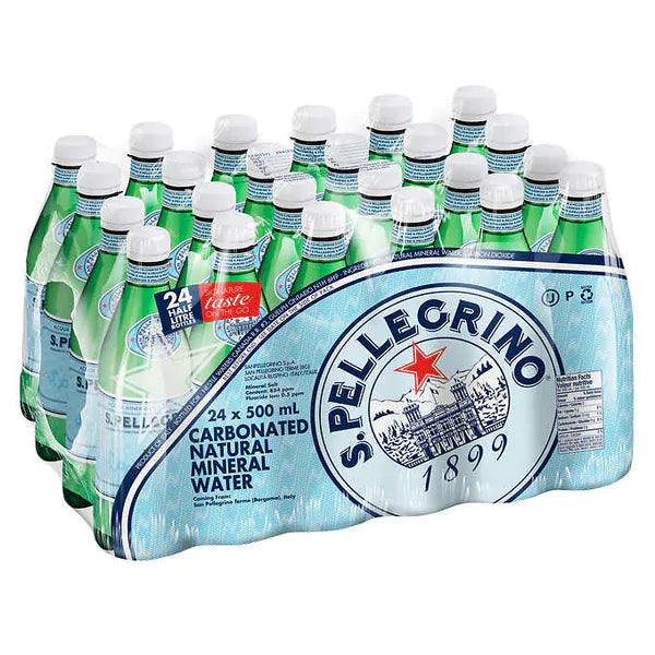 MIA Food Service SAN PELLEGRINO SPARKLING WATER PLASTIC 24X500ML SAN PELLEGRINO SPARKLING WATER PLASTIC 24X500ML