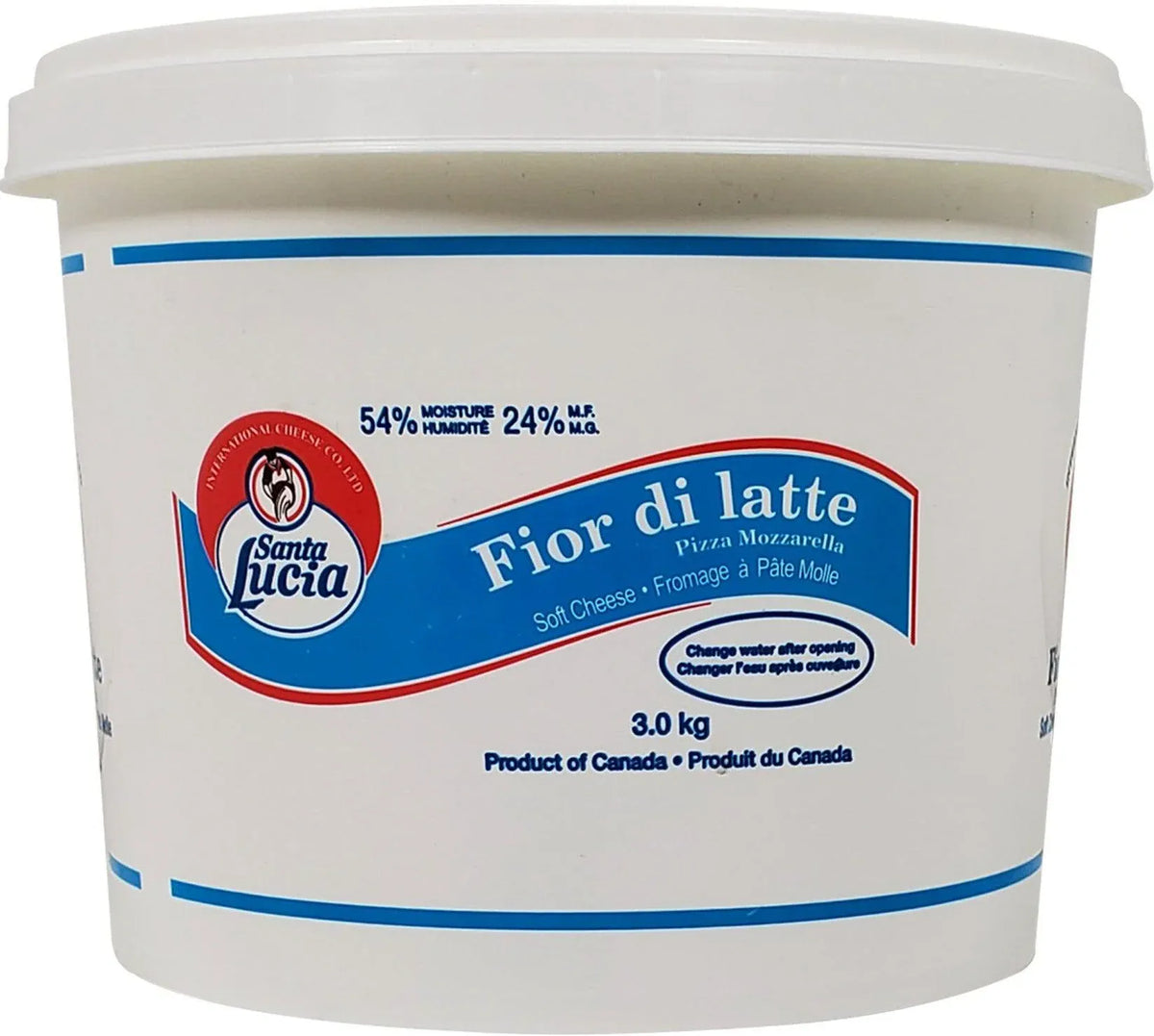 MIA Food Service SANTA LUCIA FIOR DI LATTE CHEESE 3KG SANTA LUCIA FIOR DI LATTE CHEESE 3KG