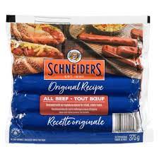 MIA FOOD SCHNEIDERS ALL BEEF HOT DOGS 375GR SCHNEIDERS ALL BEEF HOT DOGS 375GR