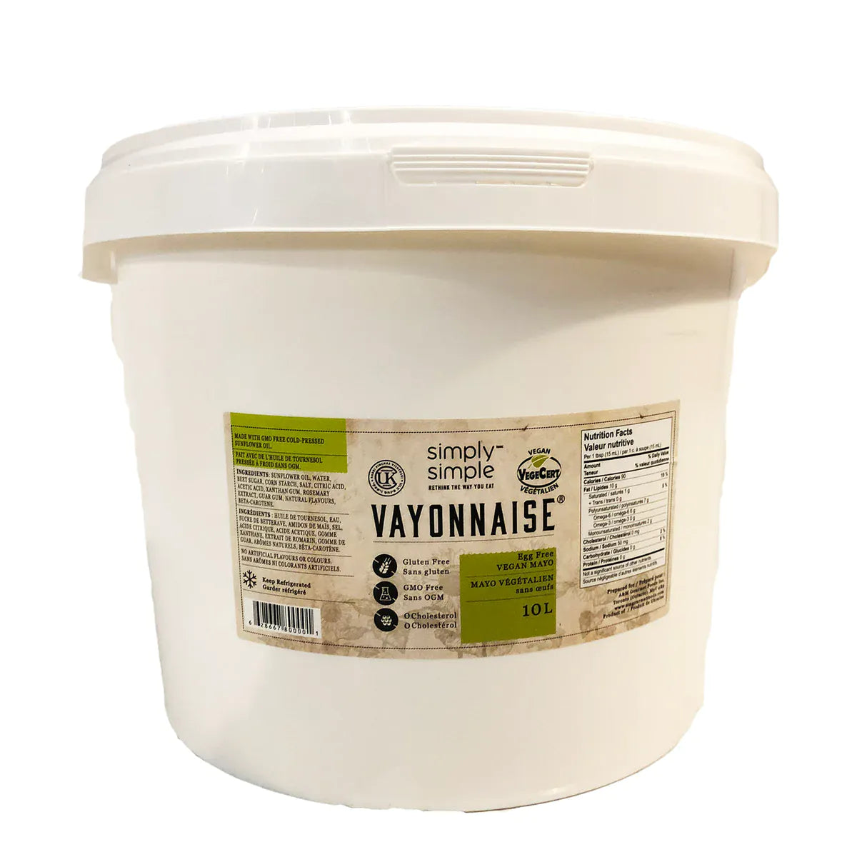 MIA Food Service SIMPLY SIMPLE VAYONNAISE 10L SIMPLY SIMPLE VAYONNAISE 10L