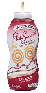 MIA Food Service SMUCKERS PLATE SCRAPERS RASPBERRY 420ML SMUCKERS PLATE SCRAPERS RASPBERRY 420ML