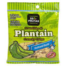 Mia Food SS FRUTAS SALTED PLANTAIN CRISPS 85GR SS FRUTAS SALTED PLANTAIN CRISPS 85GR