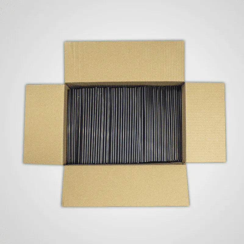 MIA Food Service STONESTRAW 8" BIODEGRADABLE BLACK COCKTAIL STRAWS 2500EA STONESTRAW 8" BIODEGRADABLE BLACK COCKTAIL STRAWS 2500EA