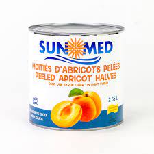 MIA Food Service SUN MED APRICOT HALVES IN SYRUP 6X100OZ SUN MED APRICOT HALVES IN SYRUP 6X100OZ