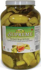 MIA Food Service SUPREME SANDWICH DILL PICKLES SLICED 3.78L SUPREME SANDWICH DILL PICKLES SLICED 3.78L