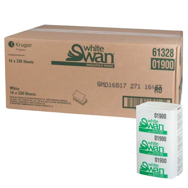 MIA Food Service SWAN WHITE SINGLEFOLD 16X250EA SWAN WHITE SINGLEFOLD 16X250EA