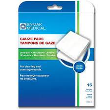 SYMAK 2X2 GAUZE PADS 15EA