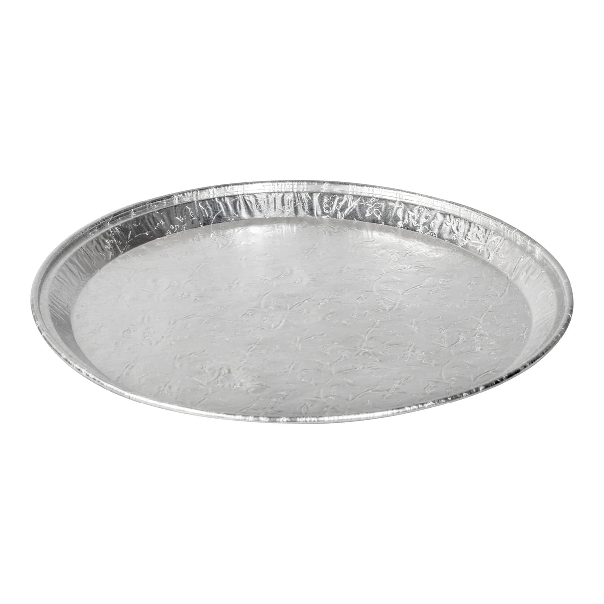TITAN 12" SILVER ROUND CATERING TRAYS 25EA