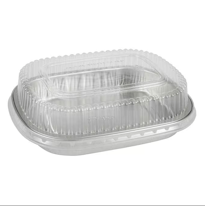 MIA Food Service TITAN 52OZ SILVER CONTAINERS WITH LIDS 50EA TITAN 52OZ SILVER CONTAINERS WITH LIDS 50EA