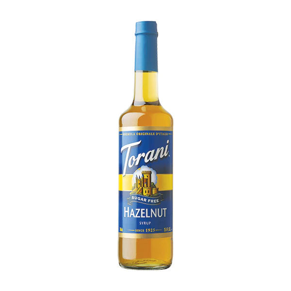 TORANI HAZELNUT SYRUP SUGAR FREE 750ML