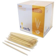 MIA Food Service TOUCH TOOTHPICKS ROUND REGULAR 1000EA TOUCH TOOTHPICKS ROUND REGULAR 1000EA