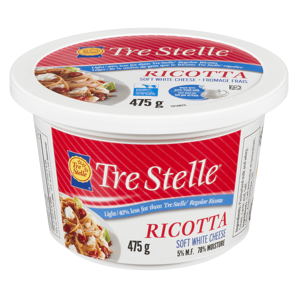MIA Food Service TRE STELLE RICOTTA CHEESE 475GR TRE STELLE RICOTTA CHEESE 475GR