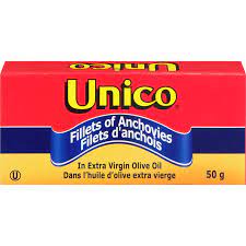 MIA Food Service UNICO FLAT ANCHOVIES 50GR UNICO FLAT ANCHOVIES 50GR