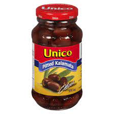 MIA Food Service UNICO PITTED KALAMATA OLIVES 375ML UNICO PITTED KALAMATA OLIVES 375ML