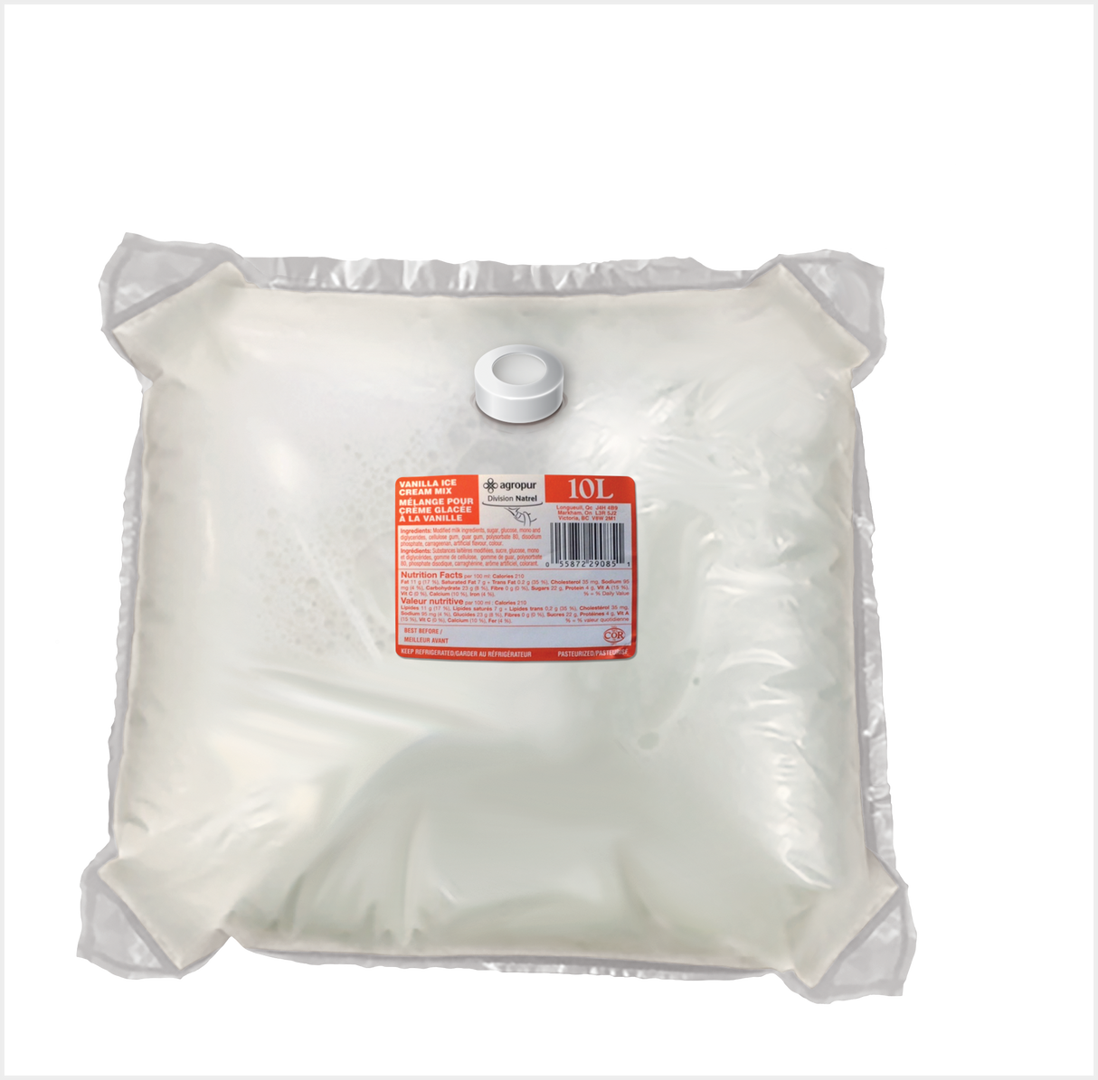 AGROPUR VANILLA SOFT SERVE MIX 10L
