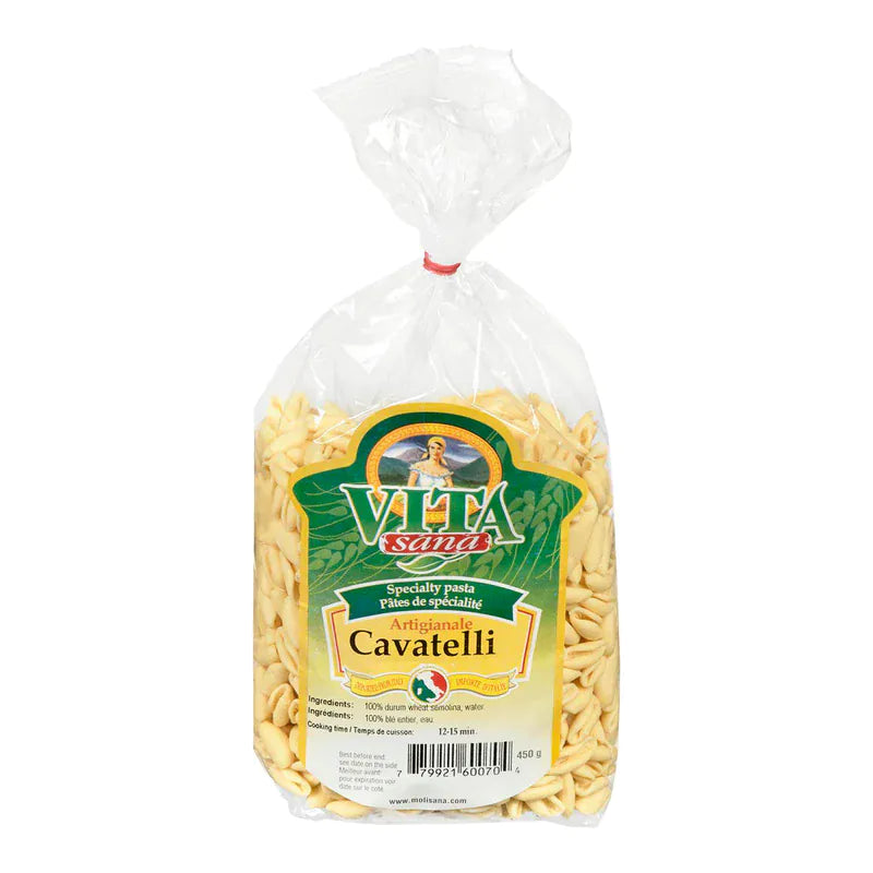 MIA Food Service VITA SANA CAVATELLI PASTA 12X450GR VITA SANA CAVATELLI PASTA 12X450GR