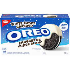 MIA Food Service CHRISTIE WHITE FUDGE COVERED OREO COOKIES 240GR CHRISTIE WHITE FUDGE COVERED OREO COOKIES 240GR