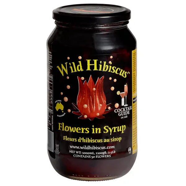 MIA Food Service WILD HIBISCUS WHOLE FLOWERS IN SYRUP 2.5LB WILD HIBISCUS WHOLE FLOWERS IN SYRUP 2.5LB